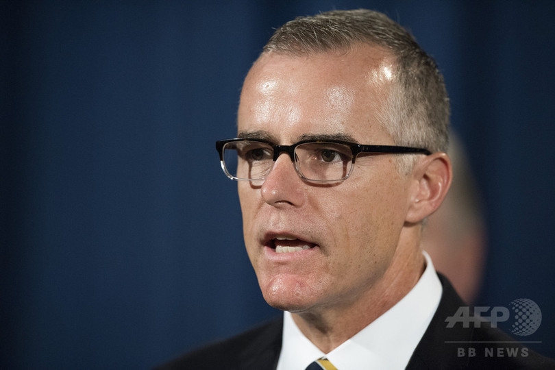 アンドリュー・マケイブ連邦捜査局（FBI）副長官。米ワシントンで（2017年7月13日撮影）。(c)AFP PHOTO / JIM WATSON