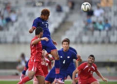 男子サッカー日本 パレスチナを破り準々決勝へ アジア大会 写真9枚 国際ニュース Afpbb News