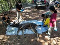 タイ・ナーン県のクンサターン国立公園で発見されたシカの死骸。 Office of Protected Area Region 13提供（2019年11月25日撮影、26日公開）。(c)AFP PHOTO / Office of Protected Area Region 13