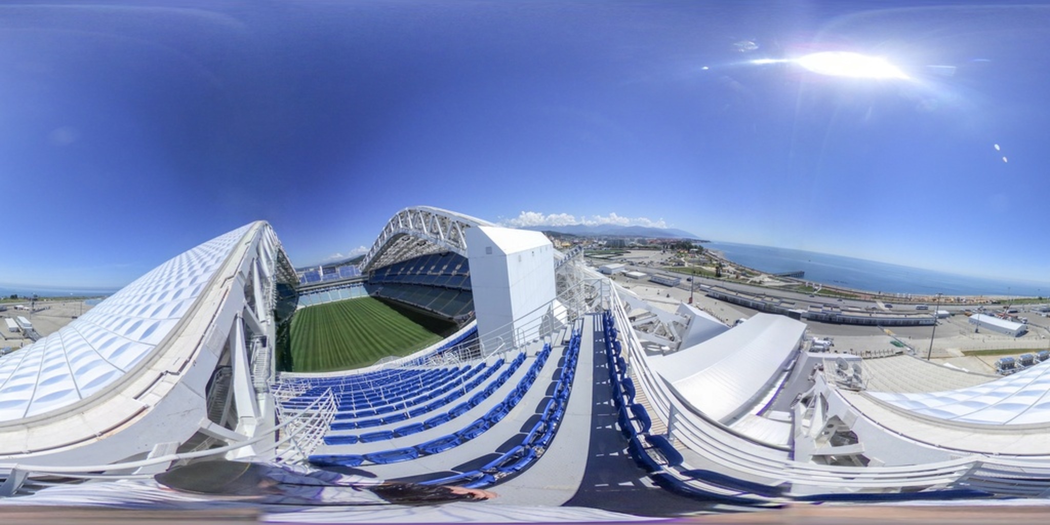 360 パノラマ写真 フィシュト スタジアムのスタンドから見た景色 ロシアw杯 写真1枚 国際ニュース Afpbb News